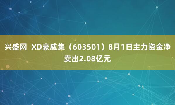 兴盛网  XD豪威集（603501）8月1日主力资金净卖出2.08亿元